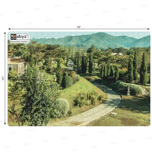 Image of ABYZ Wooden Jigsaw Landscape Puzzle with 500-Pieces Play and Learn Educational Puzzle for Kids and Children Aged 7+ & Adults Toy for Improving Memory & Problem Solving