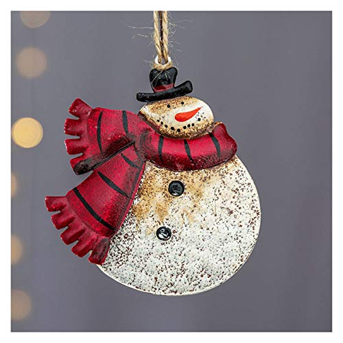 XXSLY Sapin de noël Artificiel 15 pièces Pendentif de noël Pendentif père noël Bonhomme de Neige pour Arbre de noël Bricolage Fabrication et Artisanat Cadeaux noël (Color : Snowman B 10PACK)