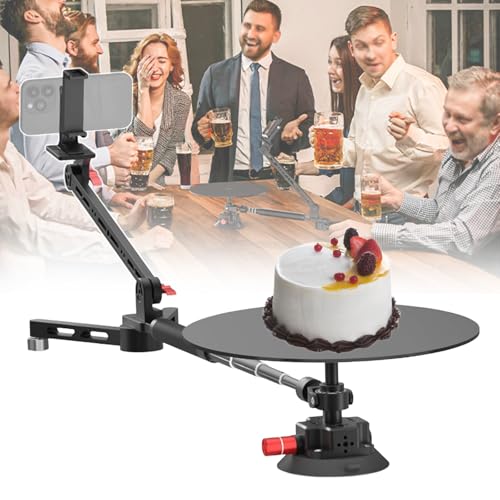 Giradischi girevole a 360° con angolo regolabile per la fotografia professionale di prodotti e la produzione video