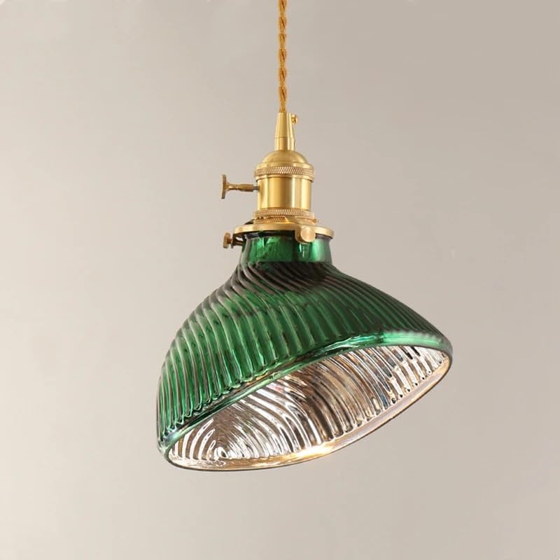 Verre fondu pendentif lumières style loft, suspension vintage cuisine restaurant luminaire rétro