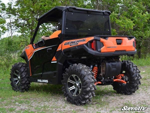 Miniatura 8 de SuperATV Primal Soft Cab - Puertas superiores para Polaris General 4 1000 2017+  Resistente a las abrasiones  Los broches mantienen las ventanas