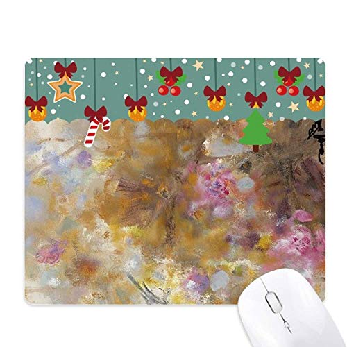 Tapis de souris peinture à l'huile en caoutchouc September Lotus XJJ pour bureau