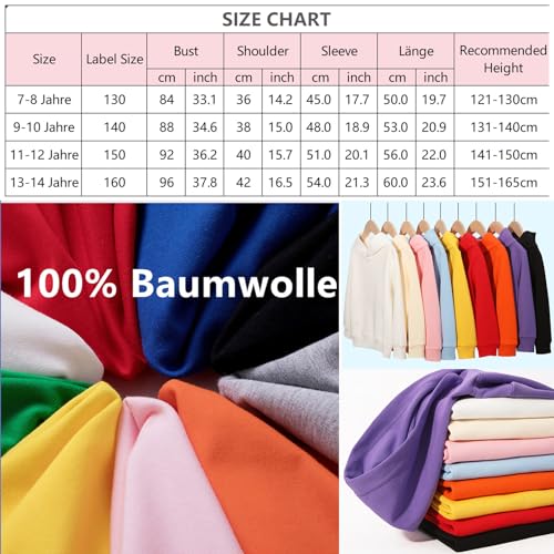 Hoodie Mädchen Kapuzenpullover Leopard Drucke Sweatshirt mit Kapuzen Casual Baumwolle Pullover Langarm Kapuzenpulli mit Taschen 7-14 Jahre (DE/NL/SE/PL, Alter, 11 Jahre, 12 Jahre, Regular, Schwarz)