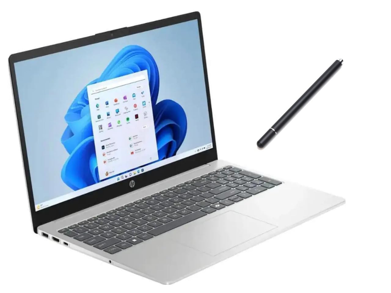 HP 15.6" Touch-Screen Laptop |Intel Core i3-1315U Processor| Intel UHD Graphics |Webcam |Copilot|Silver| 8GB RAM | 256GB SSD |Windows 11 Home |Bundle