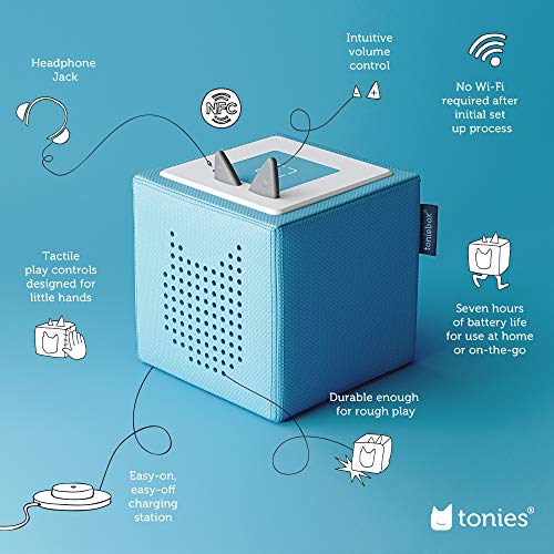 Toniebox Starter Set with Ariel and Creative Audio Character - Imagination-Building, Screen-Free Digital Listening Experience That Plays Stories, Songs, and More - Light Blue - Thumbnail 3
