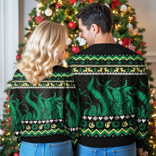 Image of 99TIMORO Funny Ugly Christmas Sweater for Men and Women, Holiday Pullover 2025, Novelty Crewneck Sweatshirt, Festive Gift