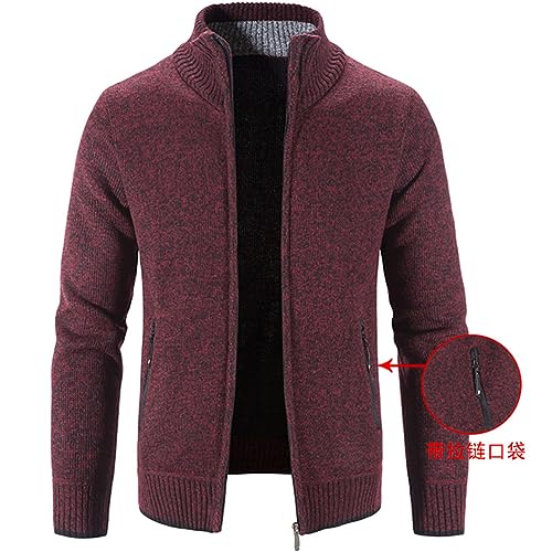 Autumn And Winter New Sweater Men's Cardigan Zipper Plus Fleece All-Match Men's Sweater Jacket2