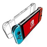 Komost Nintendo Switch カバー 本体カバー＋Joy-Con 全面保護カバー　 ニンテンドースイッチ カバー クリア ハードケース 高透明