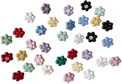 BaoQiu 75 botones de costura de nailon con caja de almacenamiento, colores surtidos de 23 pulgadas, 0.669 in, botones de plástico para artes y