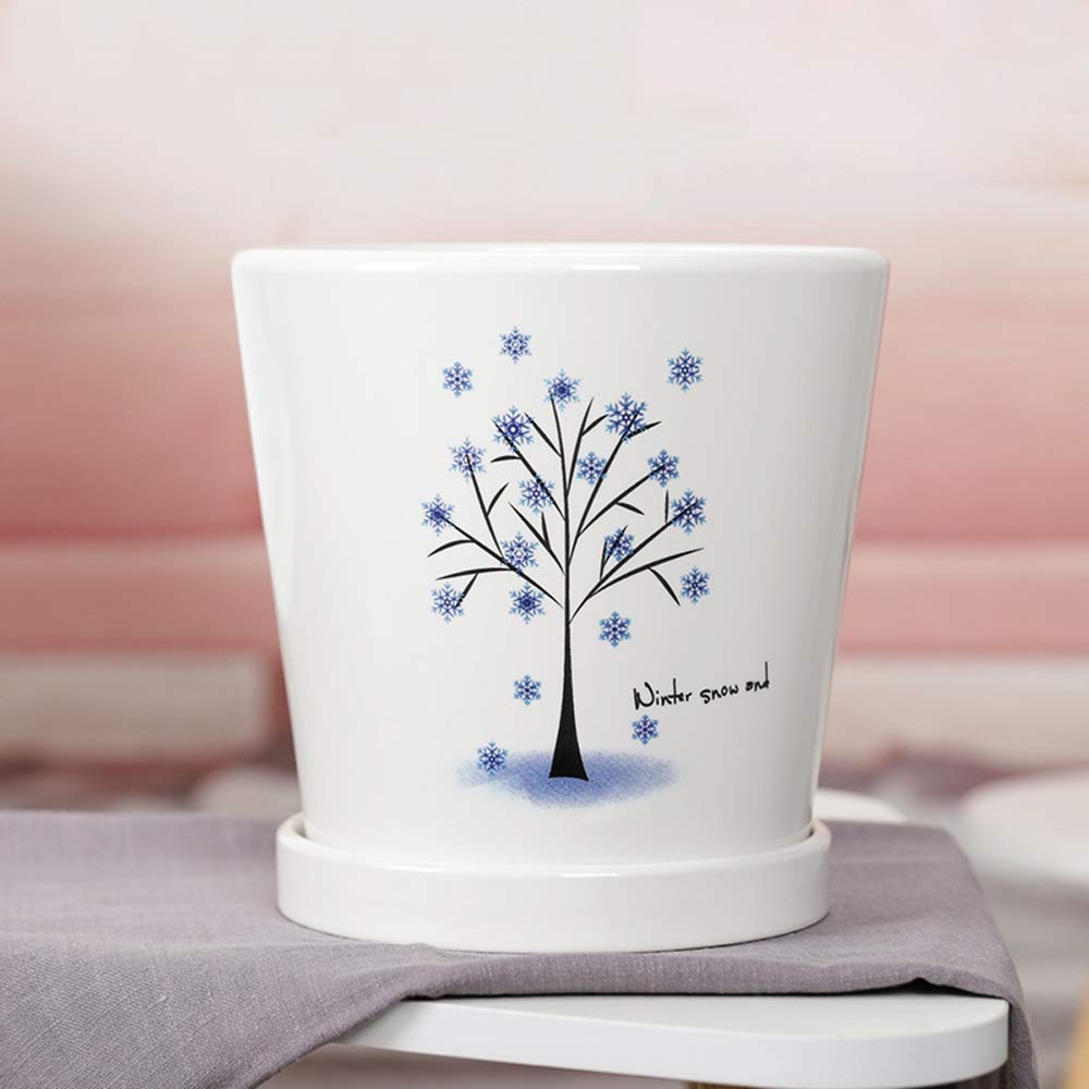 Ceramiczna doniczka na sukulenty doniczka kaktus doniczki z otworem drenażowym pojemnik doniczka blat ziemia doniczkowa mięsista donica do dekoracji domu ogrodu taca syjamska