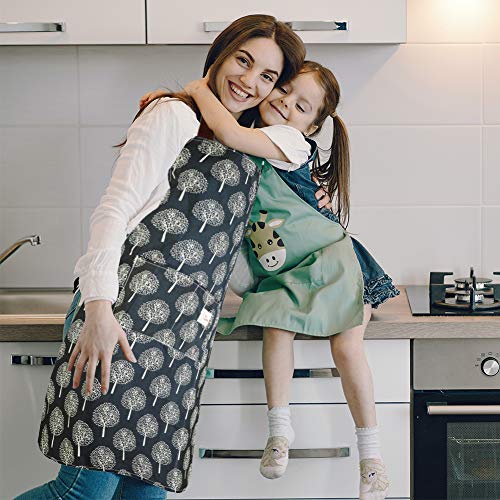 Lanzn 2 PCS PVC Apron For Women, Waterproof Kitchen Apron With Pockets, 72*64 CM - Cosy Home Interiors Lanzn 2 PCS PVC Apron For Women, Waterproof Kitchen Apron With Pockets, 72*64 CM - Image 7