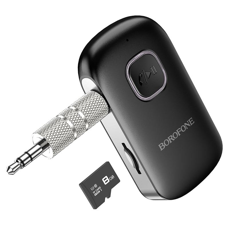 Coverzone Borofone Wireless Bluetooth 5.0 3.5mm Jack Aux Araç Ses