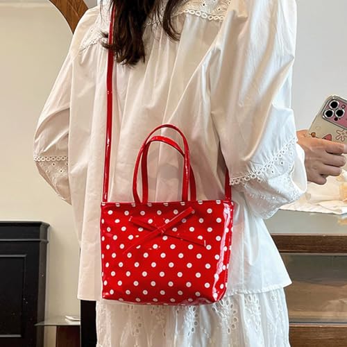 Bow Purse Cute Crossbody Shoulder Bag Cute Top Handle Bow Bucket Bag Trendy Bowknot Handbag Gifts for Women4