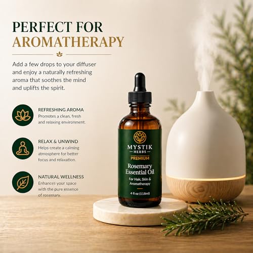 Aceite Esencial Premium de Romero 100% Puro 118ml miniatura 5