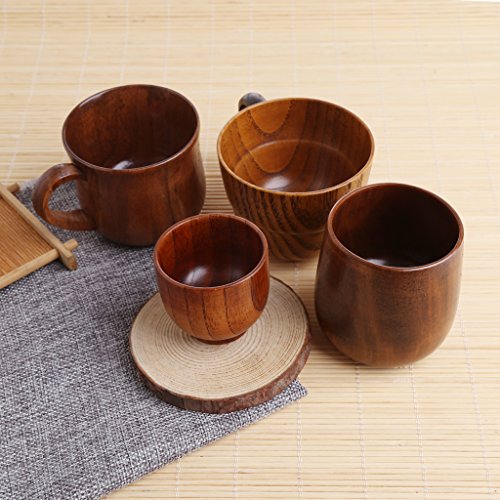 Taza de madera natural artesanal tebatu miniatura 6