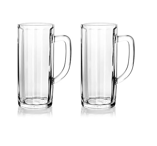 North Mountain Supply Empire - Tazas de cerveza de cristal, para todas las cervezas en todos los ambientes, 21 onzas, juego de 2
