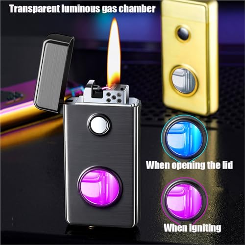 Encendedor de queroseno de metal con sensor inteligente y depósito luminoso 5