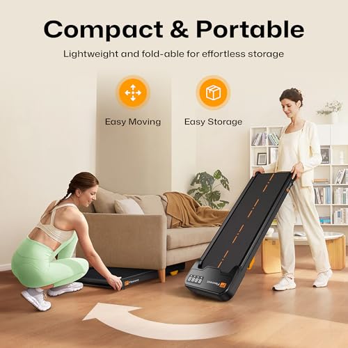Image of Flexnest Flexpad EZ 3HP Walking Pad Treadmill for Home Use | Compact Ultra-Slim | Smart Bluetooth App + Remote | Shock Absorption | LED Display | 9% Incline | 100kg Capacity