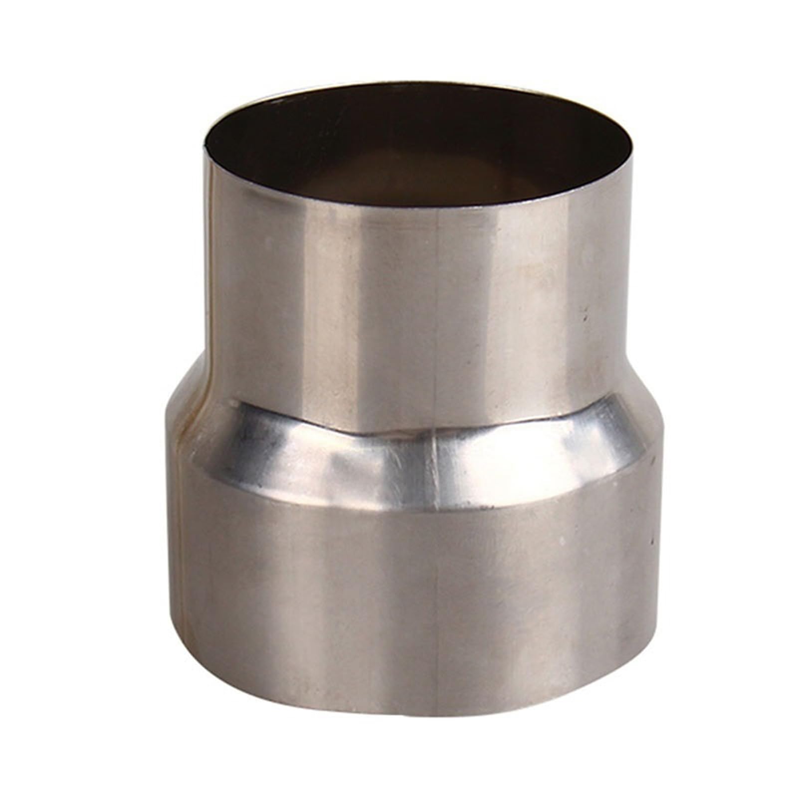 Stove Pipe Reducer Flue Connector, Stainless Steel Chimney Flue Liner Reducer Chimney Adaptor Pipe for Wood Burning Stove Fireplaces, 1pcs(7cm~6cm)
