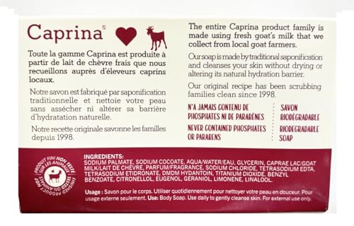 Caprina by Canus Fresh Goat's Milk Soap, Original (10 bars)
