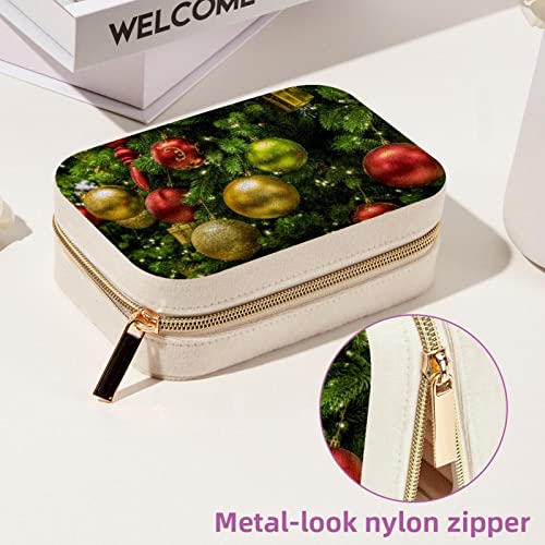 Boîte à bijoux en velours voyage coffret compact Noël - 7