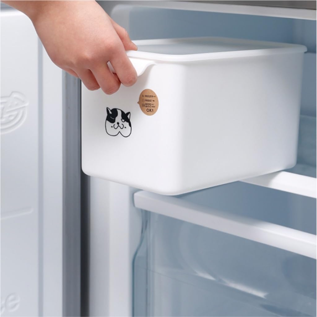 Frischhaltedosen Haushaltslebensmittel-Frischhaltebox, versiegelt mit Deckel, rechteckige Kühlschrankaufbewahrung, Frischhalte-Aufbewahrungsbox Organizer Kühlschrank ( Color : White , Size : 2.6L )