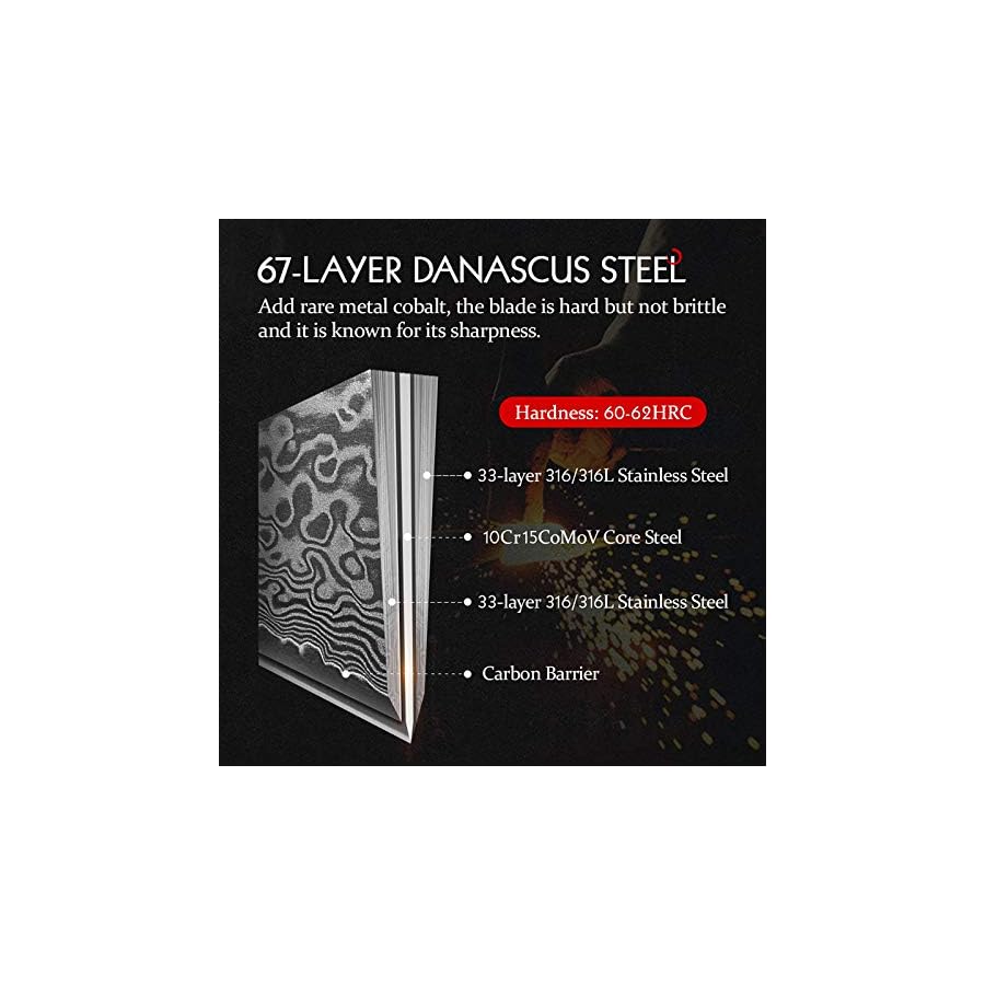 HEZHEN-Chefs-Knife-Professional-83-inch-Damascus-Steel-Kitchen-Knife-VG10-Gyuto-Knife-Master-Series-Chef-Cooking-Tool-at-HomeRestaurant-Figured-Sycamore-Wood-Handle HEZHEN Chef's Knife-Professional-8.3 inch Damascus Steel, Kitchen Knife VG10 Gyuto Knife-Master Series Chef Cooking Tool at Home,Restaurant-Figured Sycamore Wood Handle