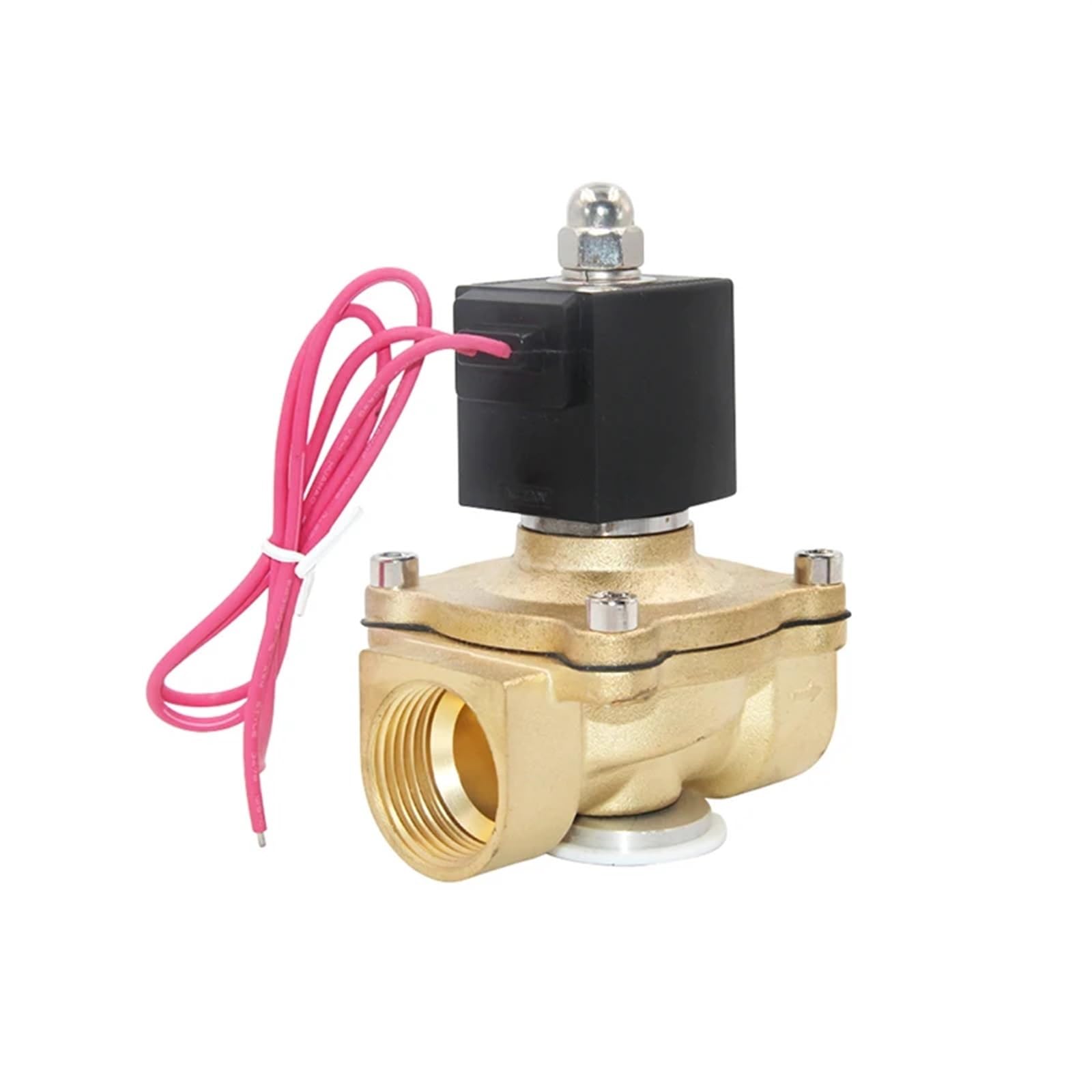 IPNDKBFL 1" Brass Electric Solenoid Valve 24V 12V 220V 110V IP65 Waterproof Normally Closed(G-230VAC-NBR-SEAL)