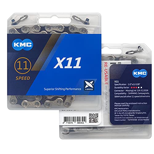 Kootu Bike Chain, 118 Links Stainless Steel Bicycle Chain, 11 Speed Magic Button Bike Chain For Road Bike Mountain Bike #TOP5