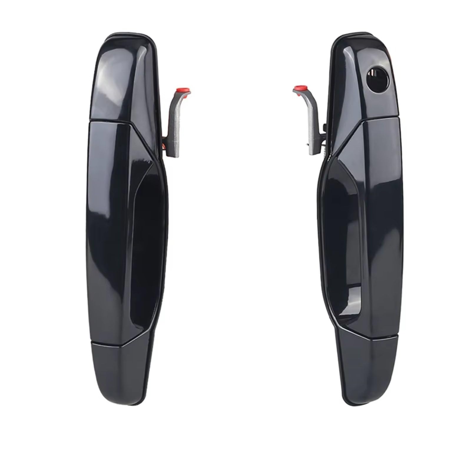 Amxaqjc for Cadillac for Escalade Pickup 2007-2013 5960521 25960526 Exterior Chrome Door Handle Car Side Door Handle(Black Front Side)