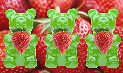 Haribo Strawberry Green Goldbears - Soft & Chewy Delicious Gummy Candy, Great For Kids & Grown Ups - Share Size 4 Oz. Bags - Great For Christmas, Halloween, Parties, Gifts & More ! (Pack Of 2) #TOP1