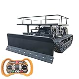 Remote-Controlled Tracked Lawnmower with a Powerful 22hp Brand Engine, Snowplow, and Lifting Rack; All-in-One Lawnmower, Snow Removal, and Transport Machine.
