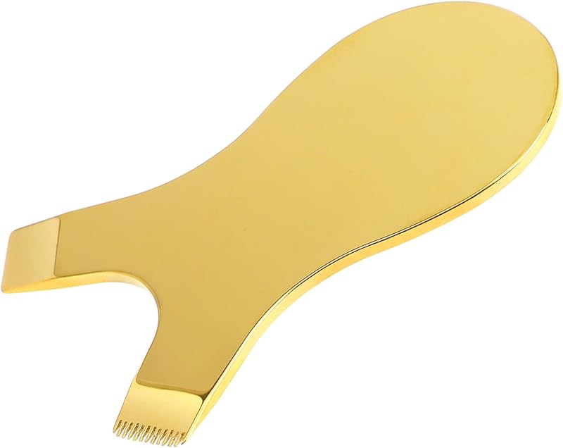 Pente Y para cílios Mozeat Lens em aço inoxidável, dourado, 1 unidade