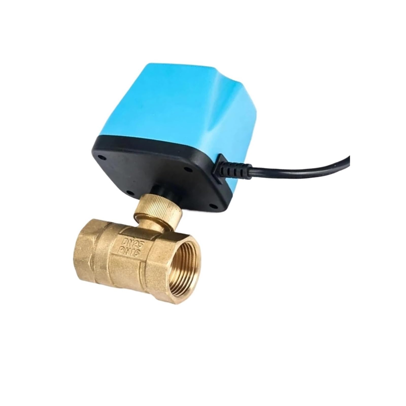 Flglqutsv Dn15 Ac220v Dc12v-24V 2Ways Three-Wire Two-Control Solar Central Air Conditioning Fan Coil Electric Ball Valve(,220V)