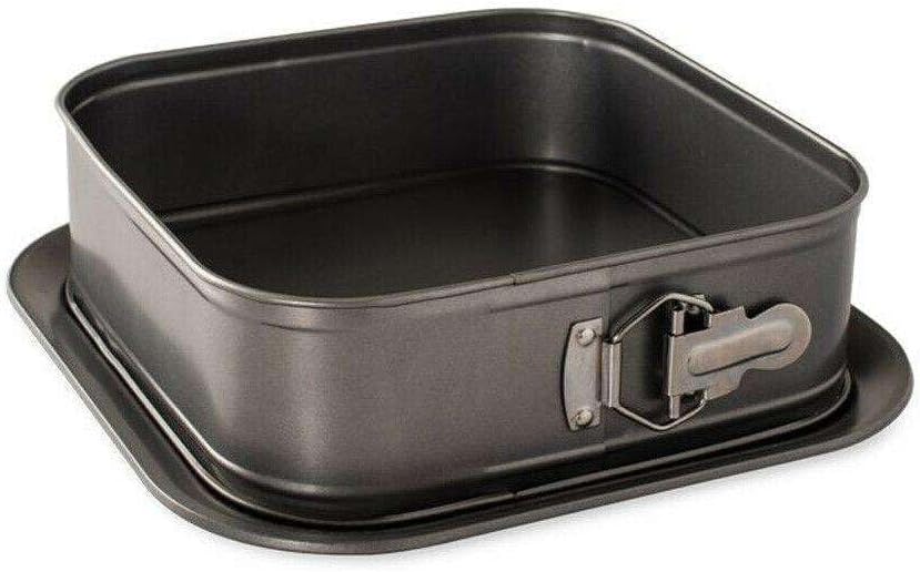 LKOP Square Non Stick Springform Pan, 9" x 3.3" High Cake pan Cake pans Cake Cheesecake pan Cake pans sets for baking Baking pans sets nonstick Cake pan set Cake s for baking Cake s