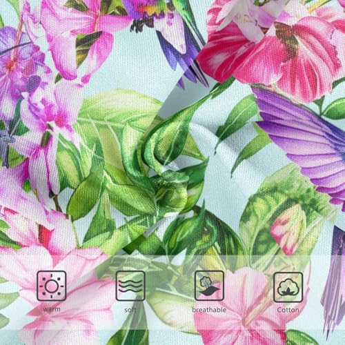 Joisal Stylish Toddlers Underwear Floral 2t Cotton Panties for Girl Colorful Hummingbirds Flowers Briefs Girls Undies3