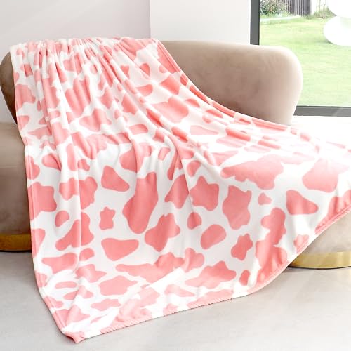 Image of Pink Throw Blanket for Girls, Soft Warm Small Fleece Throw Blankets for Toddlers Kids, Pink Gifts for Birthday Baby Shower, Plush Home Room Decor 40x50 inches