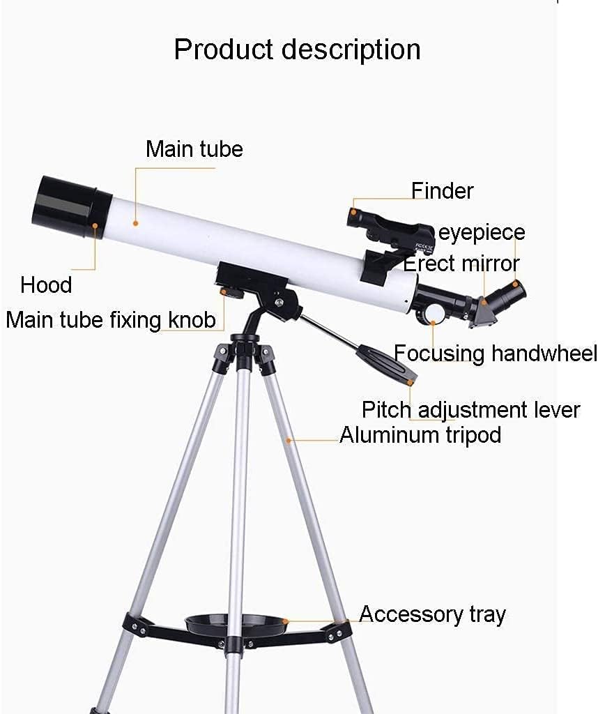 Telescope,Portable Refractor Telescope,Great Astronomy Gift for Kids to Explore Moon Space,50mm Aperture Telescopes for Astronomy
