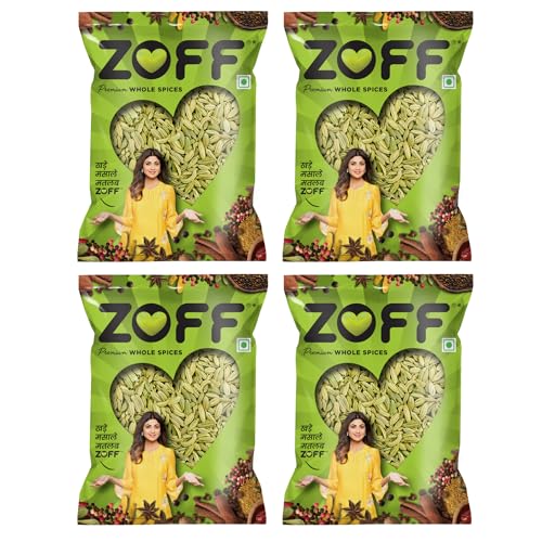 Image of ZOFF Big Fennel Whole - Saunf in Fresh - for Cooking, Digestion & Refreshing Beverages - Extra-Large, Aromatic, 100% Natural - 400g