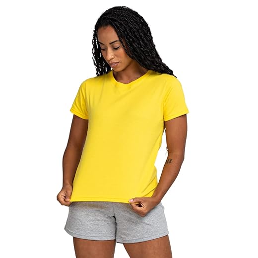Camiseta Feminina de Algodão Premium Comfort, Universo Básico