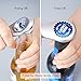 KITCHENDAO Magnetic Beer Bottle Opener for Refrigerator, Twist-off/Pry-off Opener, Pop-can Opener, Heavy Duty Steel Die-Cast Construction with Magnets, Stick to Fridge for Easy Storage, Gift for Men