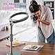 PEYOU Handy Ringlicht mit Stativ,[2025 Upgrade] 42 RGB-Modi Tisch LED Ring Light Kamera Handystativhalter mit Ringleuchte für Videokonferenzen Licht, Live, Vlog, YouTube, Tiktok, Make-Up, Fotografie