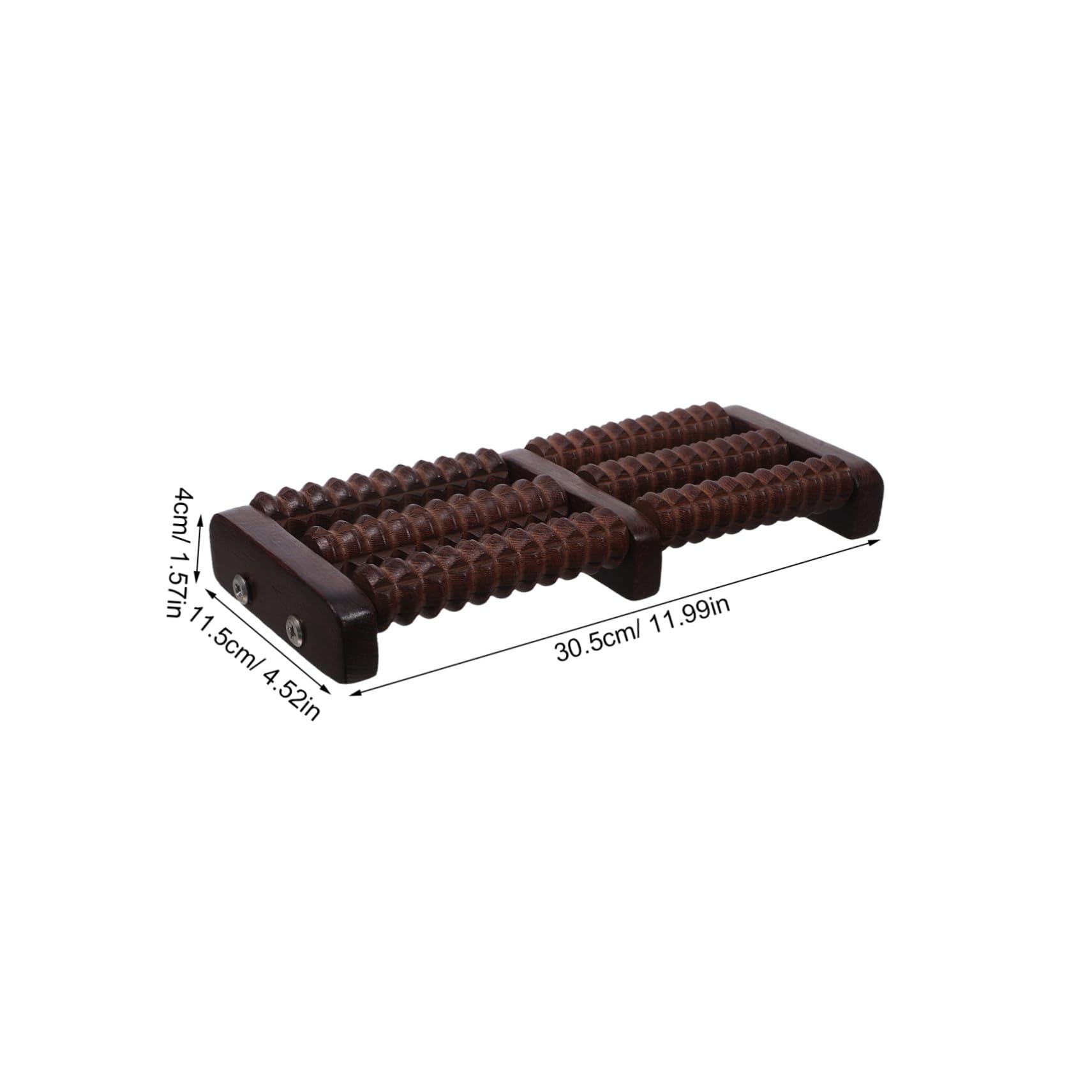 Massaggiatore per Piedi in Legno Ruote Curve Rullo per Massaggio Plantare e Talloni Portatile per Sollievo da Tensione Muscolare Riflessologia