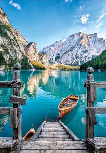 Puzzle 500 pièces + poster : Lac de Braies Clementoni Puzzles - vue 3