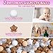 Ball Pit Balls Play Balls for Babies, Small Balls Stars for Kids Playpen Plastic Balls for Babies Ball Pool Puppy Playballs, Coffee Pearl White
