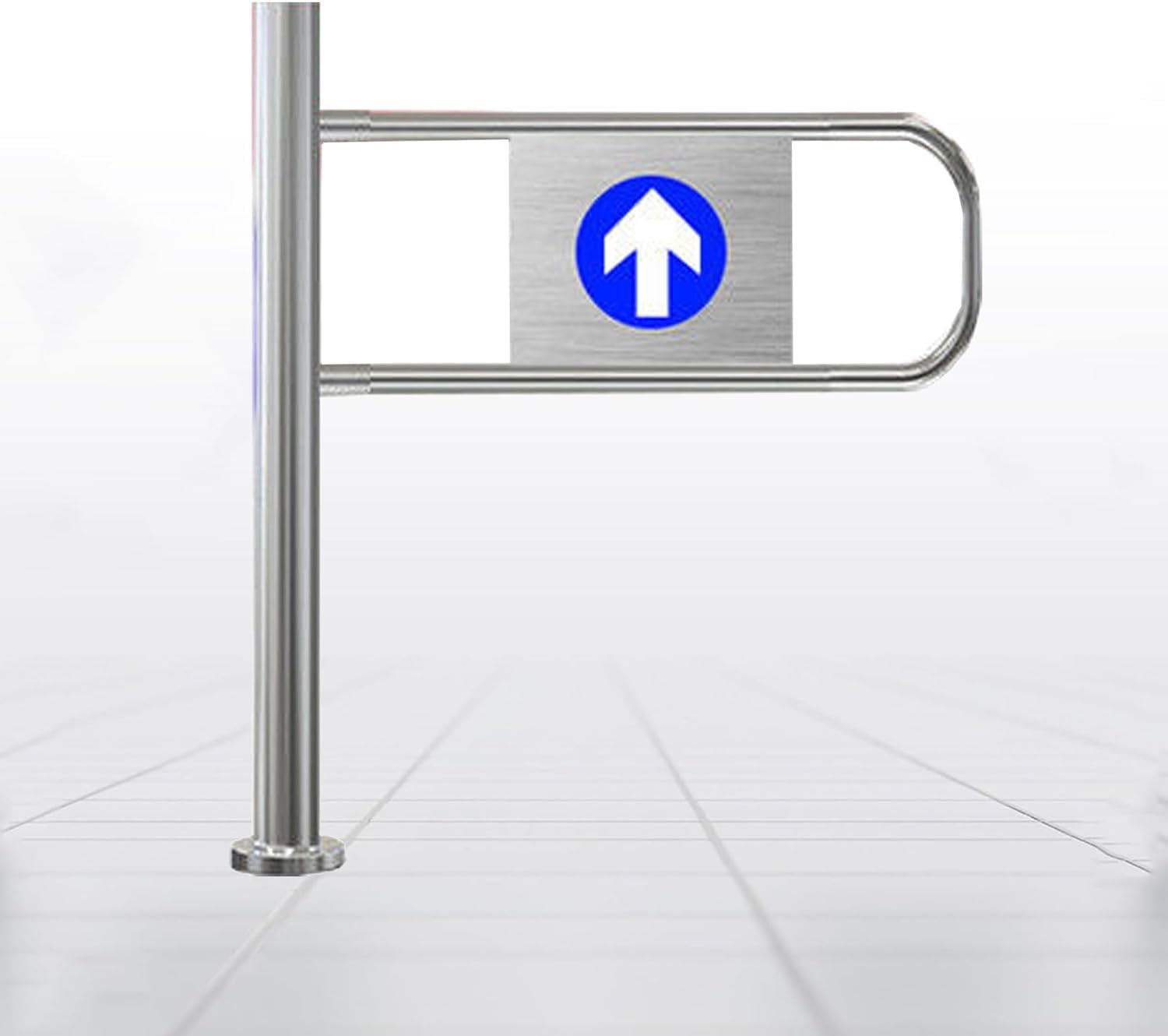 Porte à fermeture automatique pour entrepôt industriel et marché de sécurité métallique