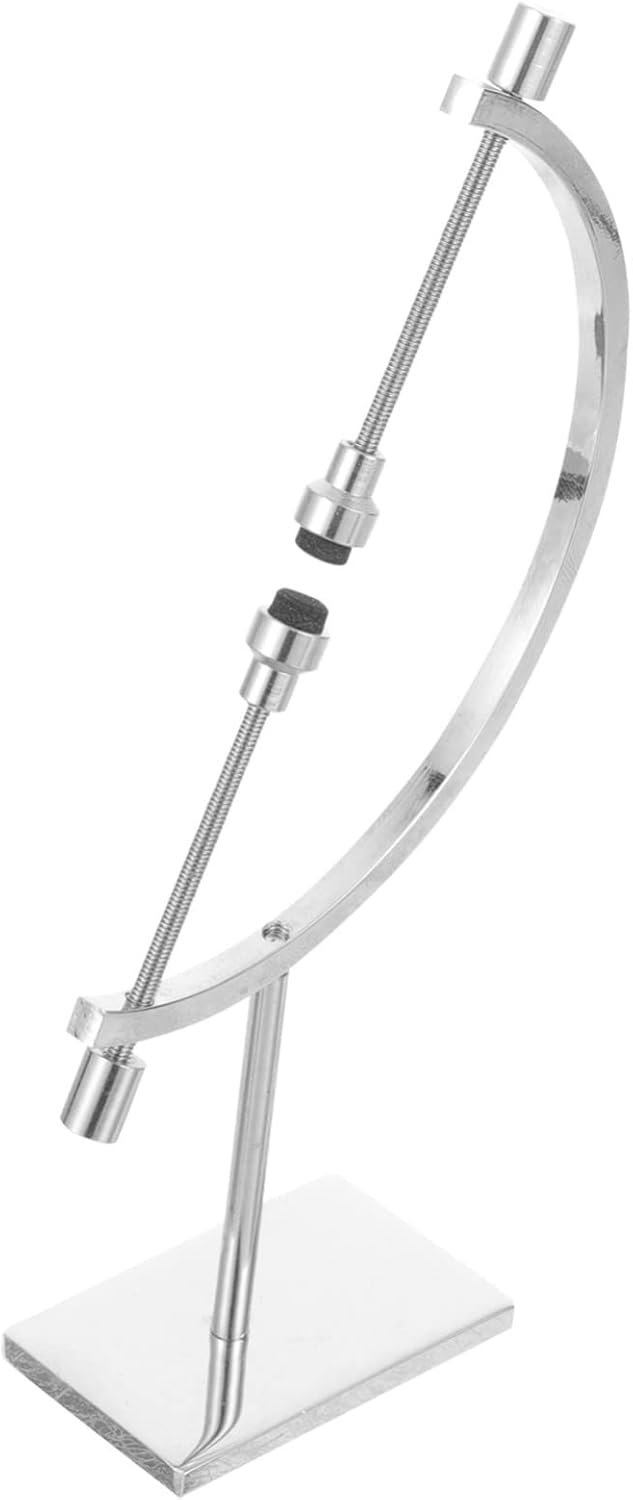 2pcs Adjustable Metal Sphere Holder Stand for Crystal Display Premium Ornament Stand for Gems Eggs Decor Home Decor Accessory