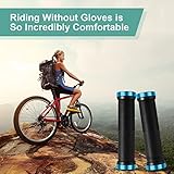 URAQT Bike Handlebar Grips, Soft Anti-slip Rubber Bicycle Handle Grip, Standard MTB with Double Lock for Scooter Urban Tricycle Wheel Chair MTB BMX Foldable Bicycle (Blue) - Image 7