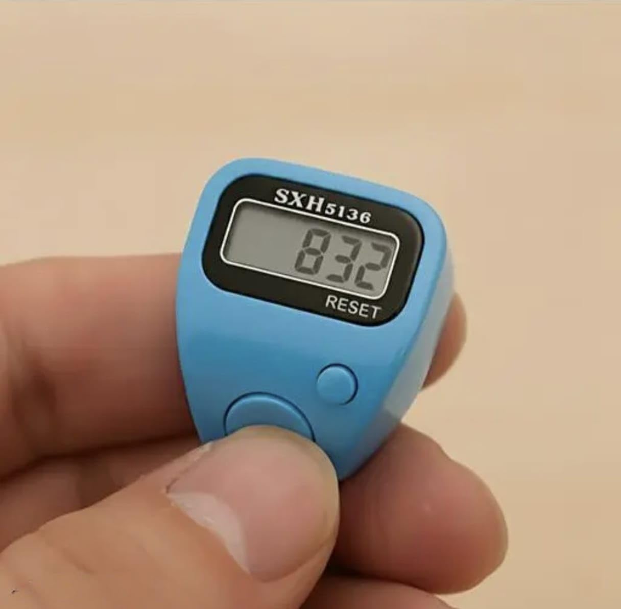 SXH5136 Digital Hand Tally Counter with LCD Display and Reset Button, Random Color,for Praying, jaap Finger Ring Counter-image-19