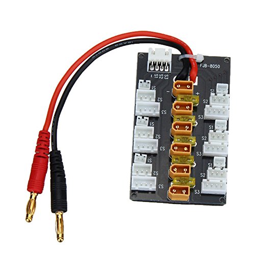AST Works 1S3S XT30 LiPo Battery Parallel Charging Adapter Board with Balanced Line Plug